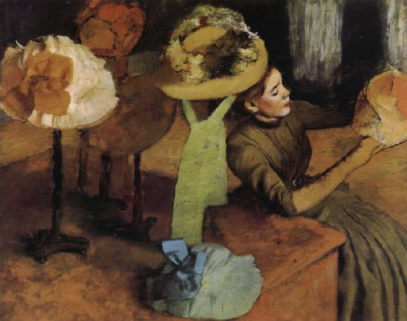 Edgar Degas The Store of  Millinery oil painting image